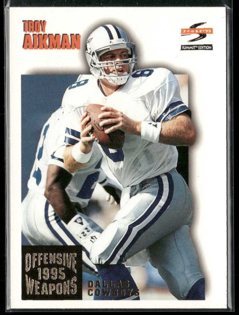 Troy Aikman Player Lot Bundle 10 Different Football Cards TA006 Cowboys back