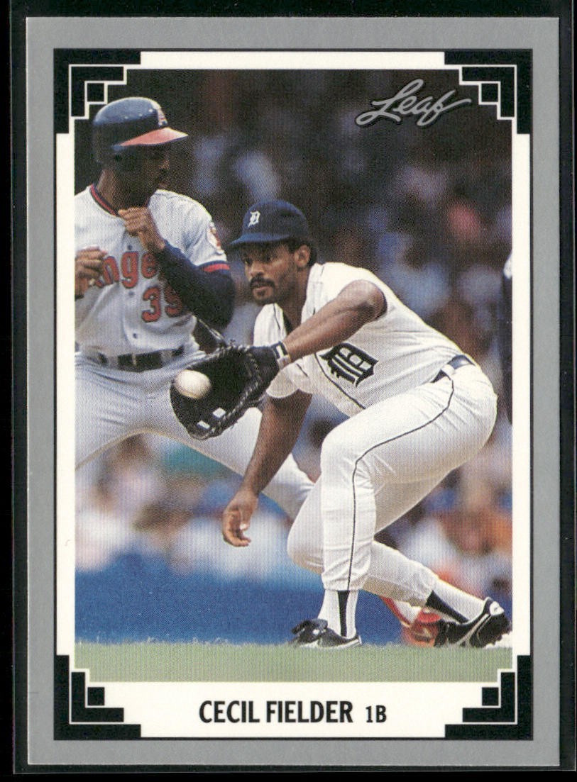 Cecil Fielder Player Lot Bundle 10 Different Baseball Cards CF001 Tigers back