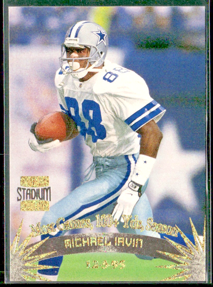 Michael Irvin Player Lot Bundle 10 Different Football Cards MI003 Cowboys front