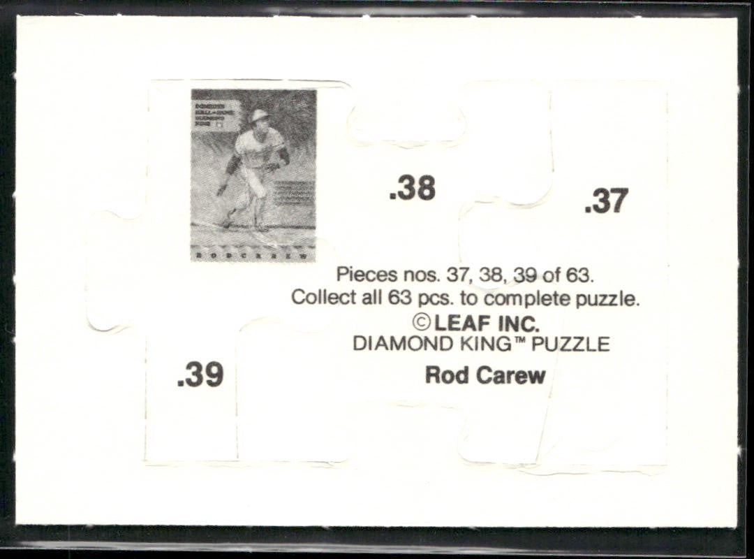 Puzzle Piece Lot Bundle 10 Different Baseball Cards P001 back