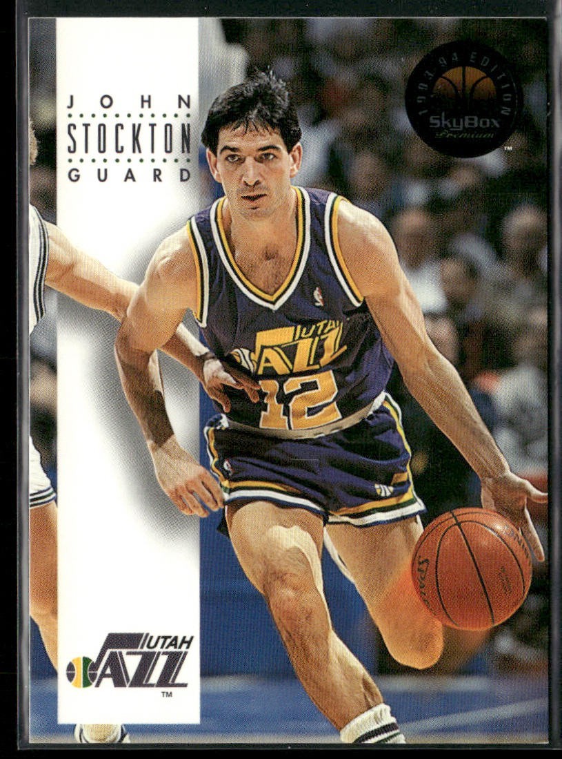 John Stockton Player Lot Bundle 10 Basketball Cards JS003 Utah Jazz back