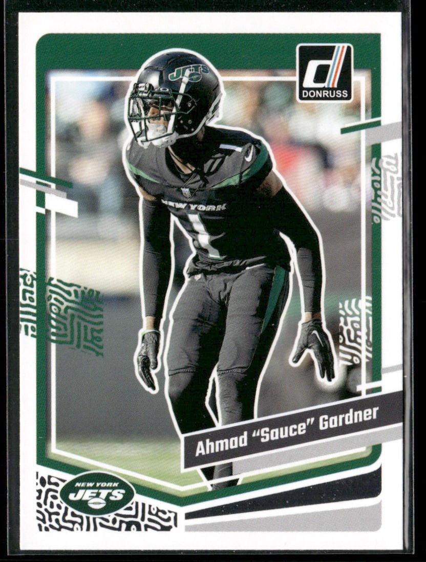Ahmad Sauce Gardner Player Lot Bundle 10 Different Football Cards AG001 Jets 4RC back