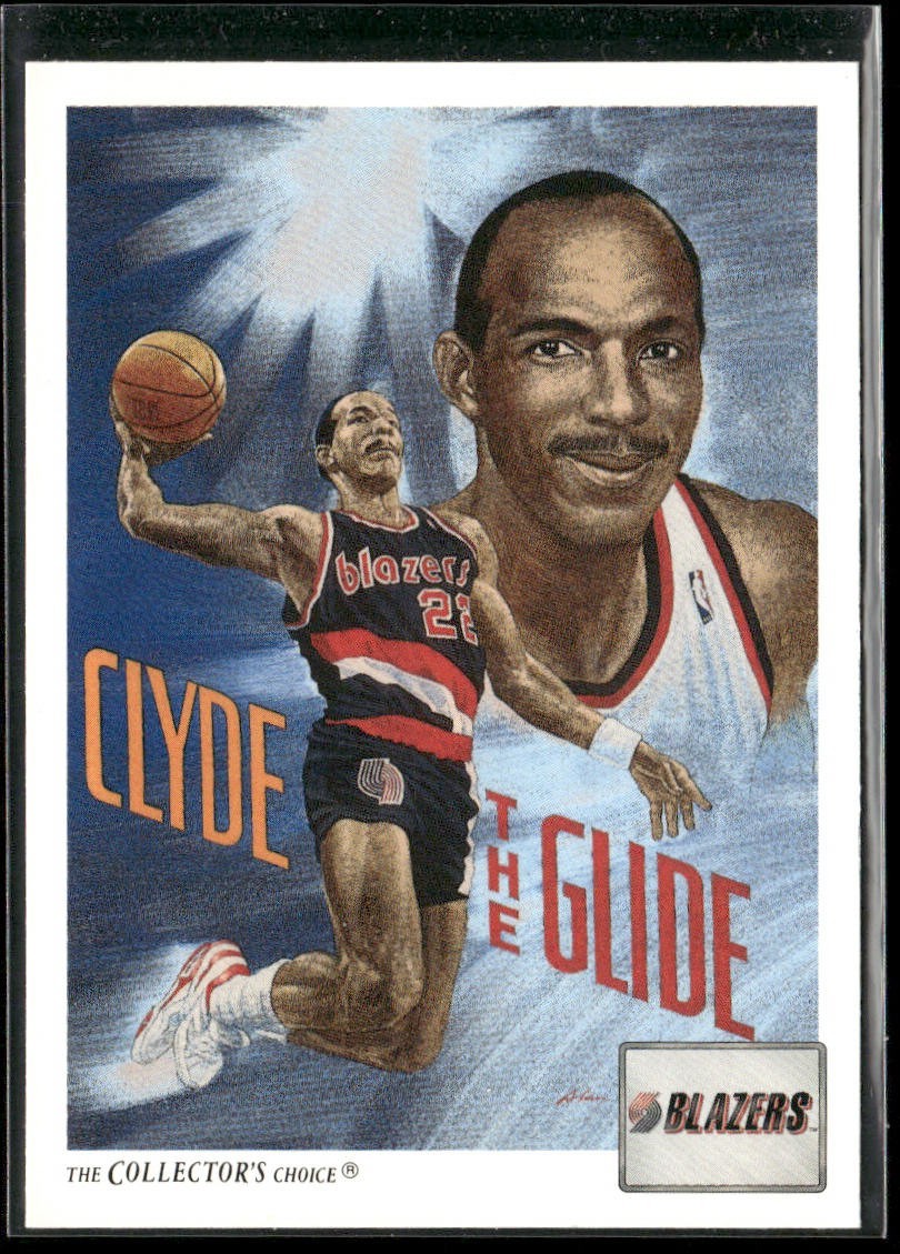 Clyde "The Glide" Drexler Player Lot Bundle 10 Basketball Cards CD003 Portland back