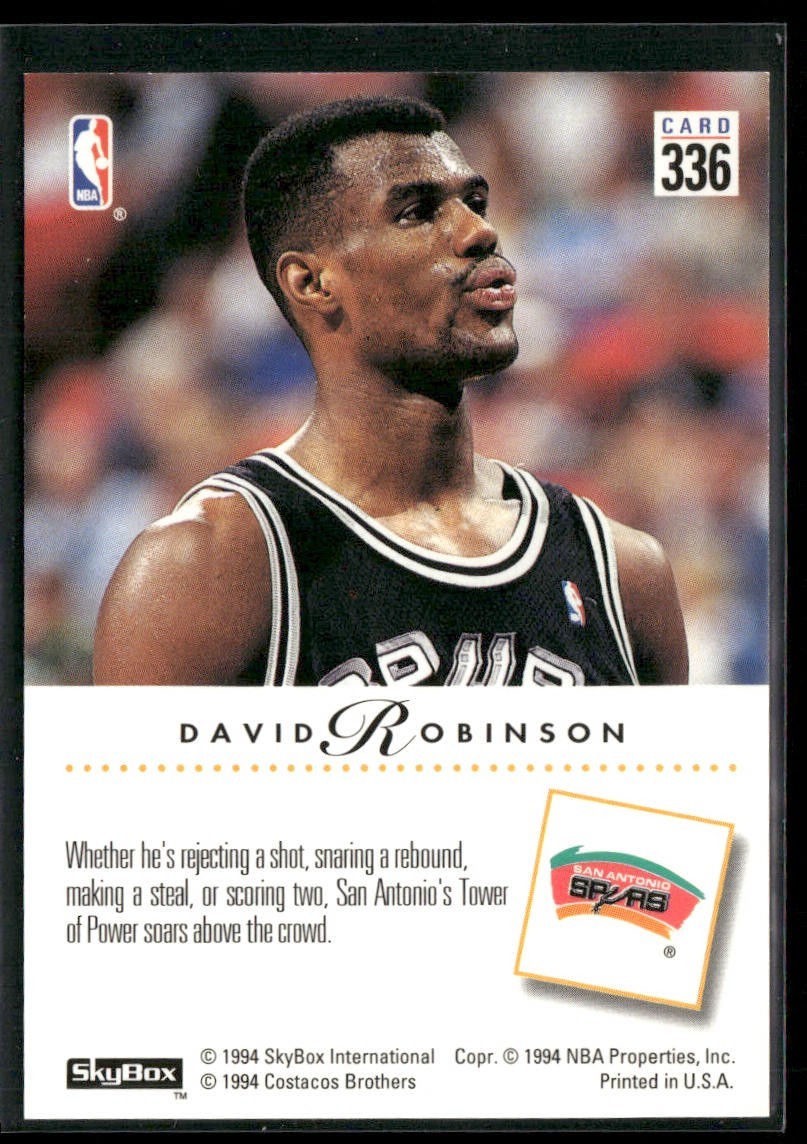 David Robinson Player Lot Bundle 10 Basketball Cards DR004 Spurs back