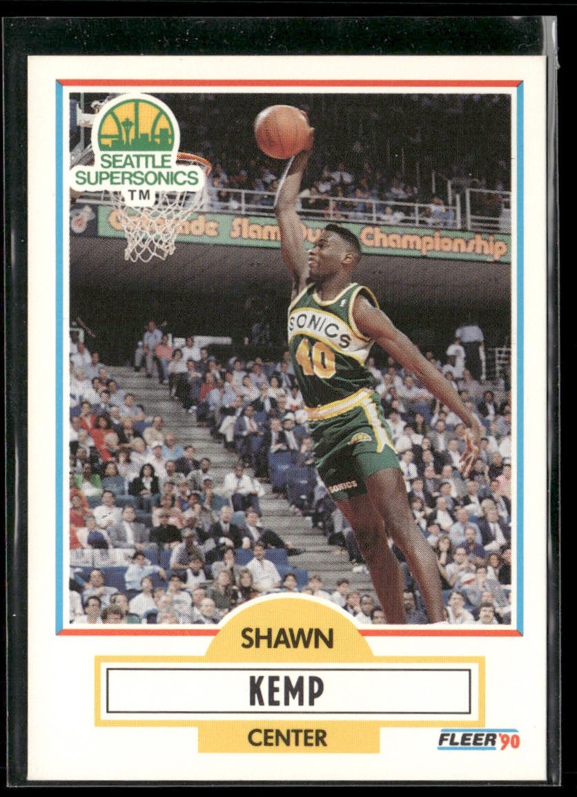 Shawn Kemp Player Lot Bundle 10 Basketball Cards SK002 Supersonics Cavs back