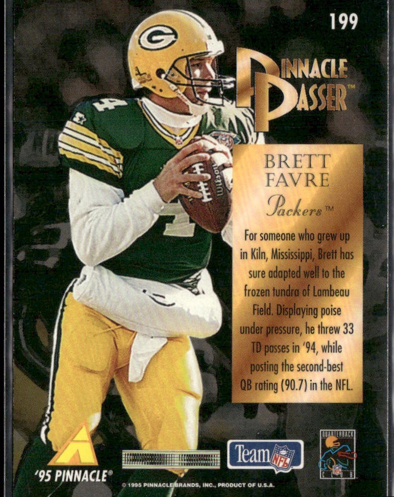 Brett Favre Player Lot Bundle 10 Different Football Cards BF002 Packers back