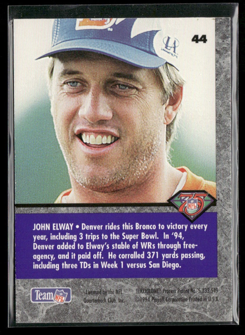 John Elway Player Lot Bundle 10 Different Football Cards JE007 Broncos back