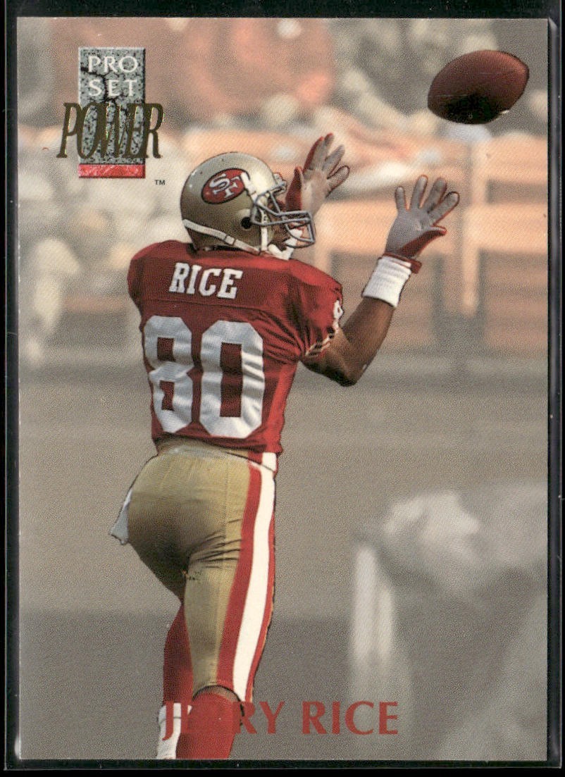 Jerry Rice Player Lot Bundle 10 Different Football Cards JR009 49ers back