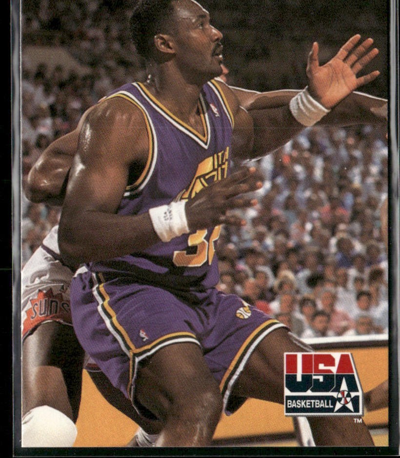Karl Malone Player Lot Bundle 10 Basketball Cards KM003 Utah Jazz back