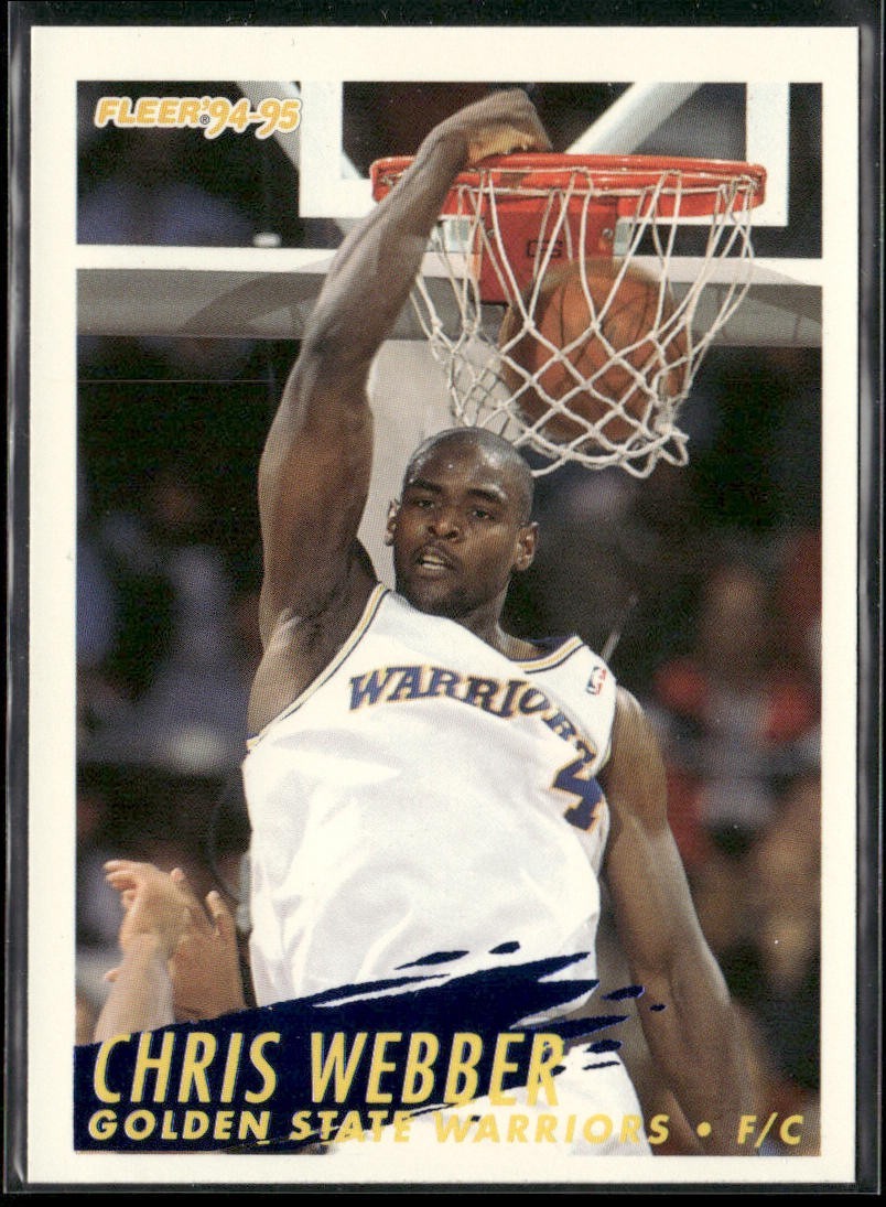 Chris Webber Player Lot Bundle 10 Basketball Cards CW001 Warriors 1 RC back