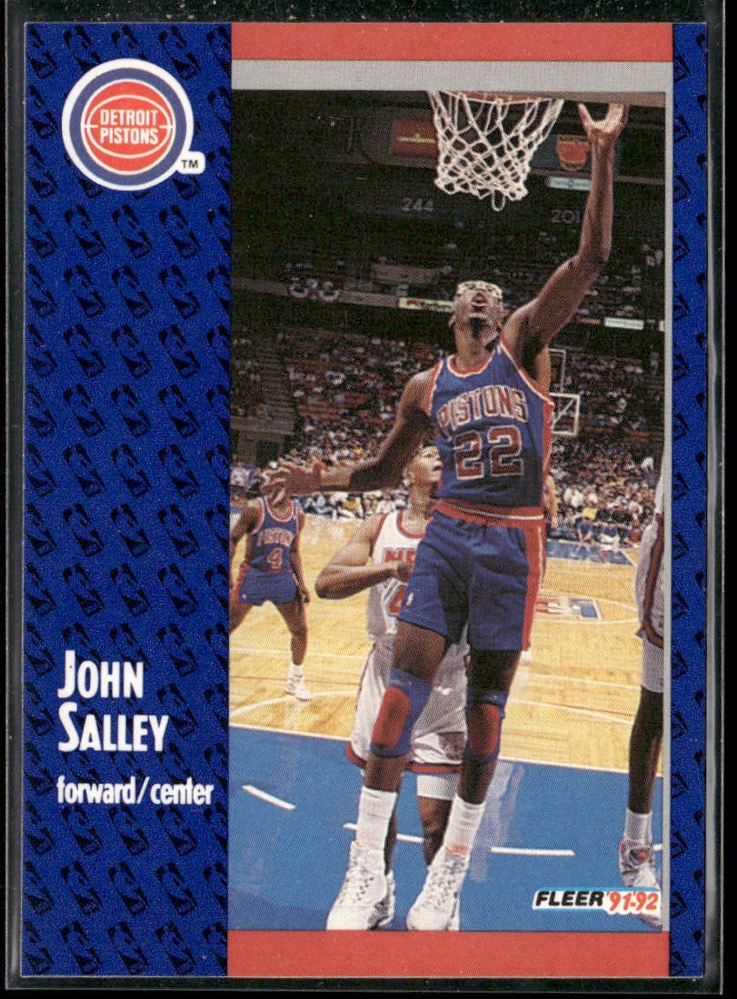 John Salley Player Lot Bundle 10 Basketball Cards JS003 Heat Pistons back