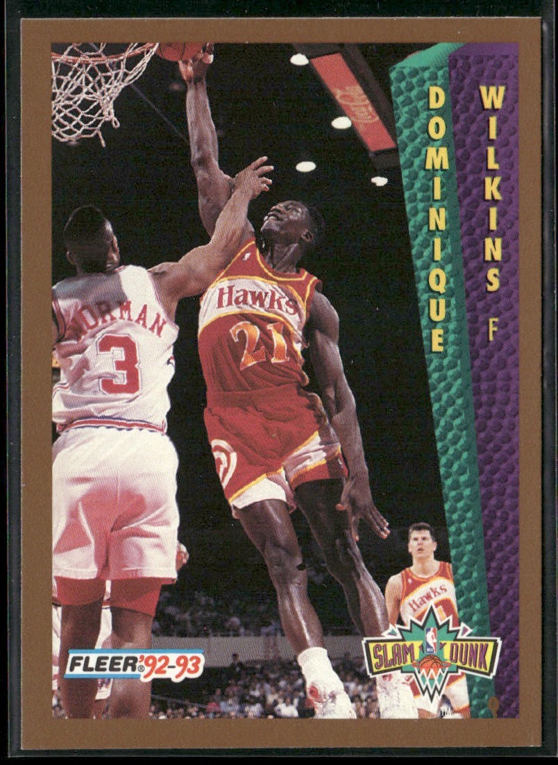 Dominique Wilkins Player Lot Bundle 10 Basketball Cards DW001 Hawks back