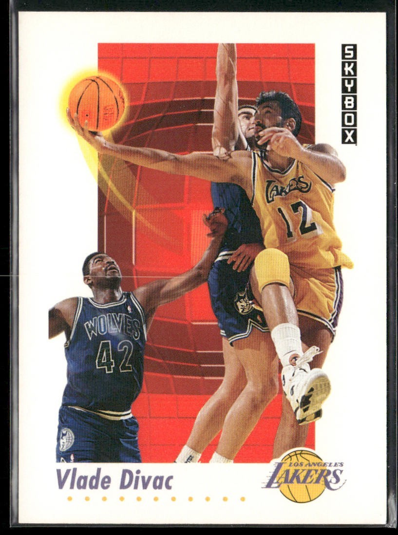 Vlade Divac Player Lot Bundle 10 Basketball Cards VD002 Lakers Hornets back