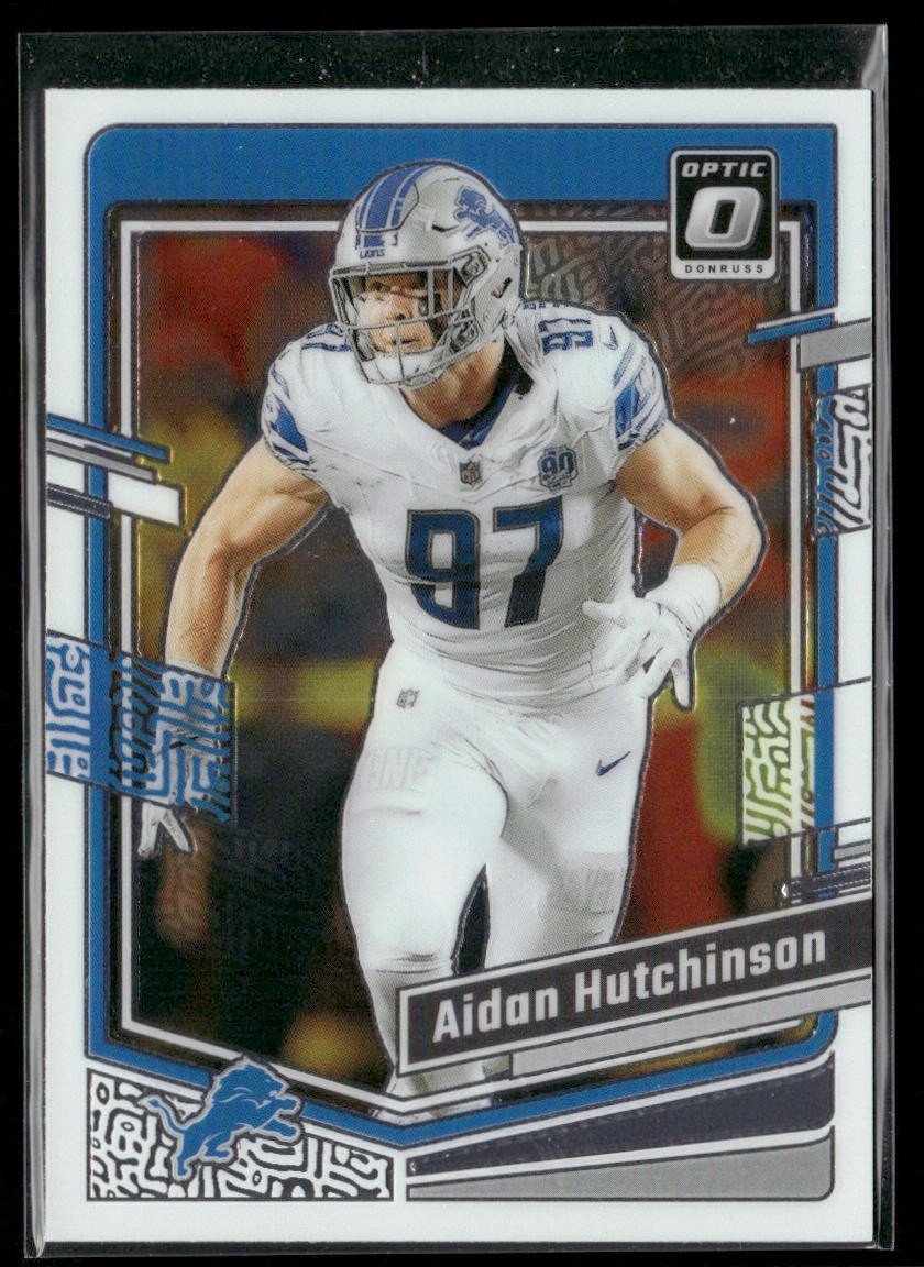 Aidan Hutchinson Player Lot Bundle 10 Different Football Cards AH002 Lions 6RC back