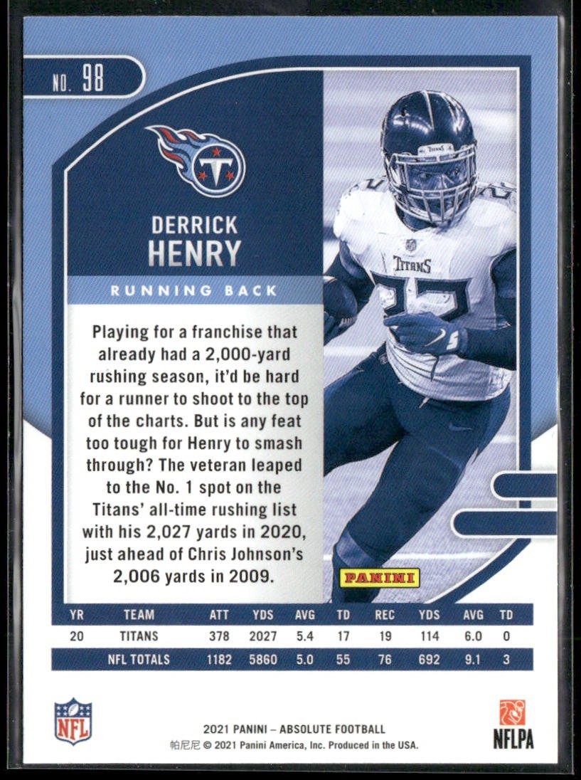 Derrick Henry Player Lot Bundle 10 Football Cards DH003 Titans Ravens back