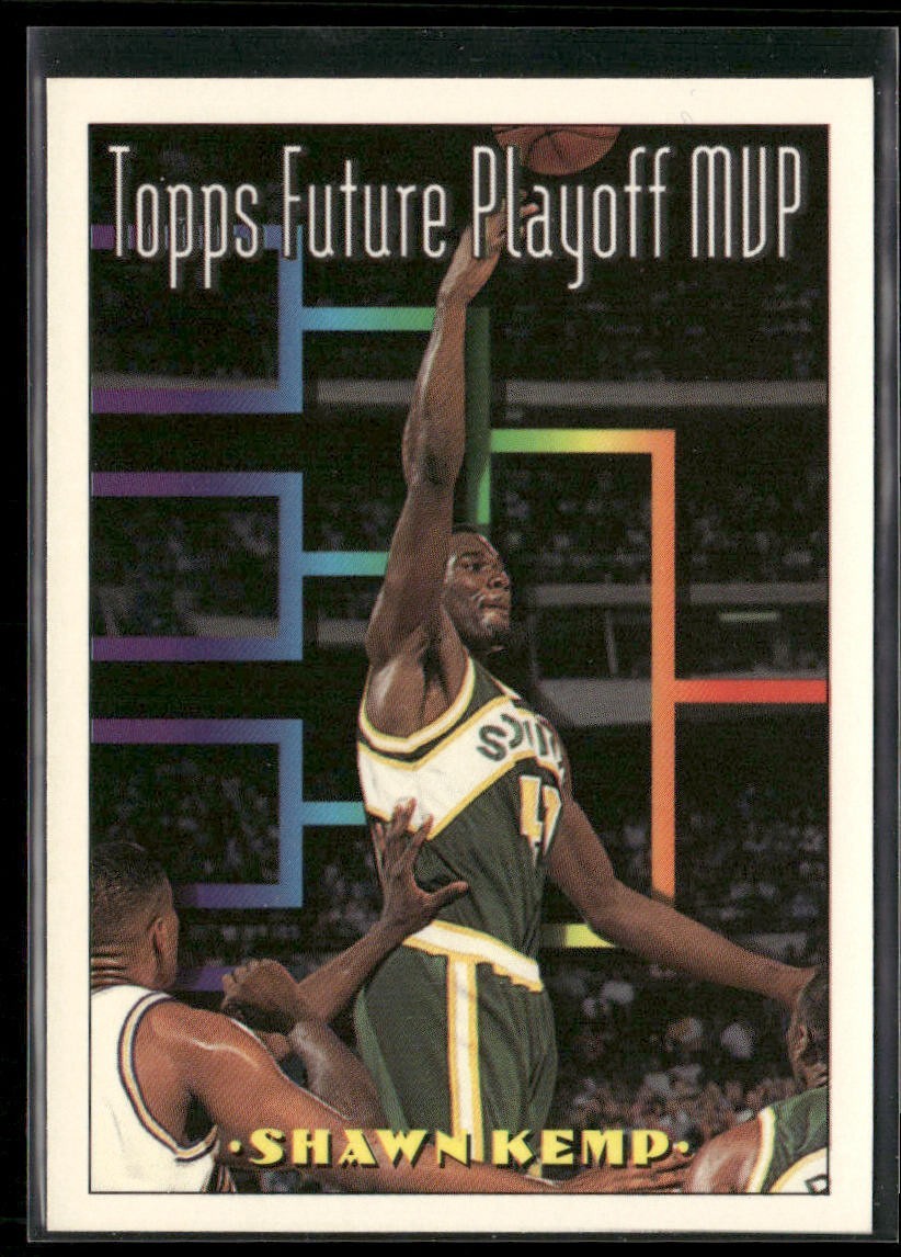 Shawn Kemp Player Lot Bundle 10 Basketball Cards SK005 Supersonics Cavs back