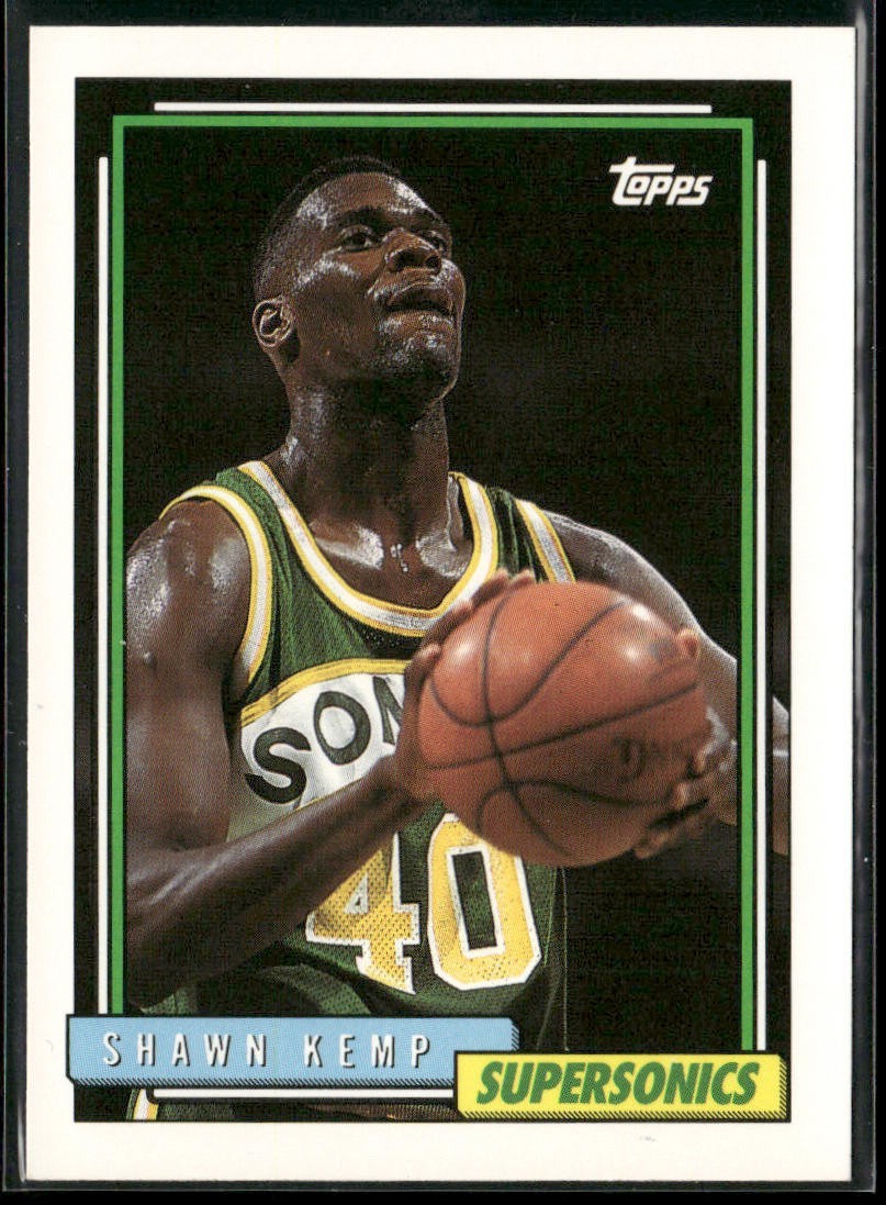 Shawn Kemp Player Lot Bundle 10 Basketball Cards SK004 Supersonics Cavs back