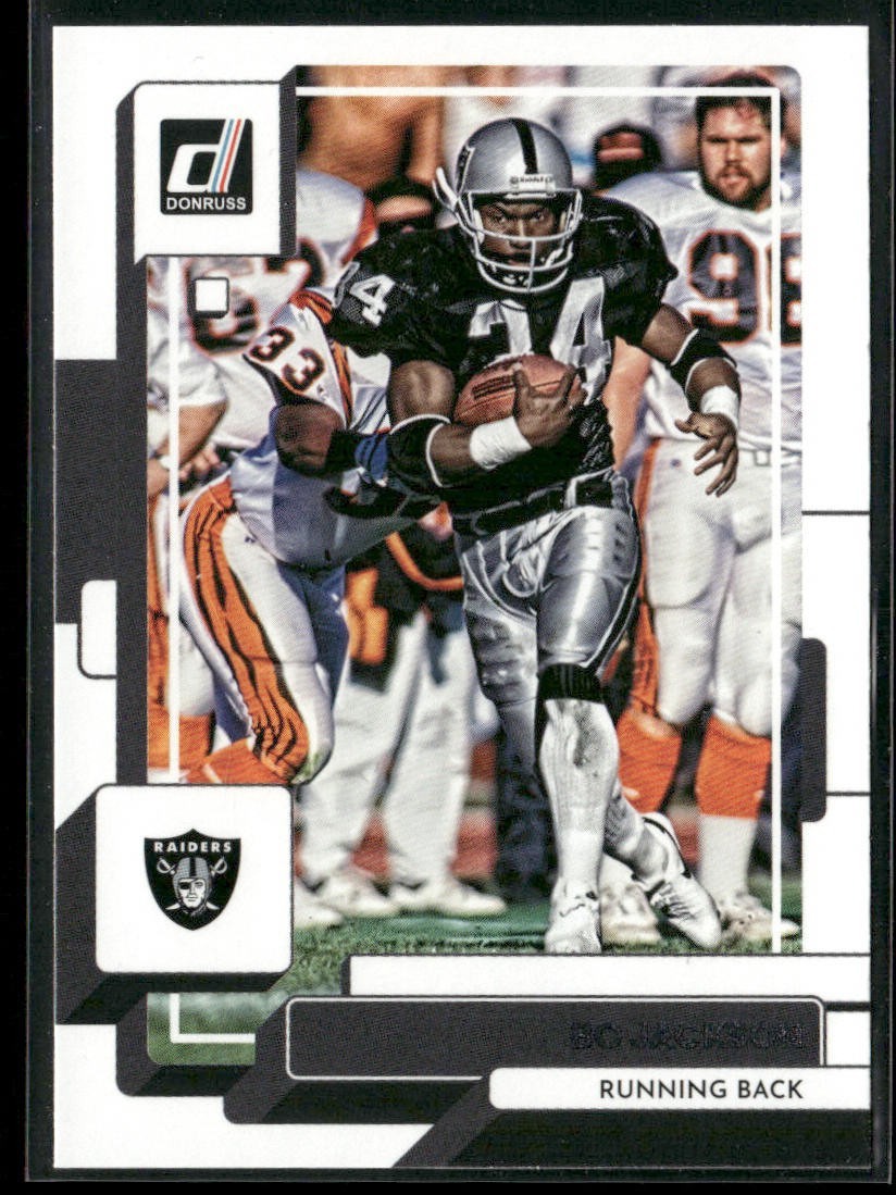 Bo Jackson Player Lot Bundle 10 Different Football Cards BOJ002 Raiders back