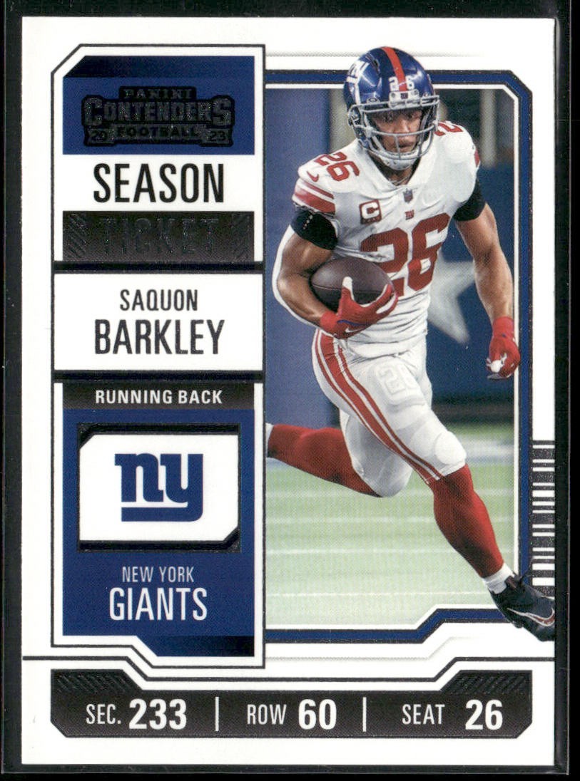 Saquon Barkley Player Lot Bundle 10 Different Football Cards SB001 Giants back