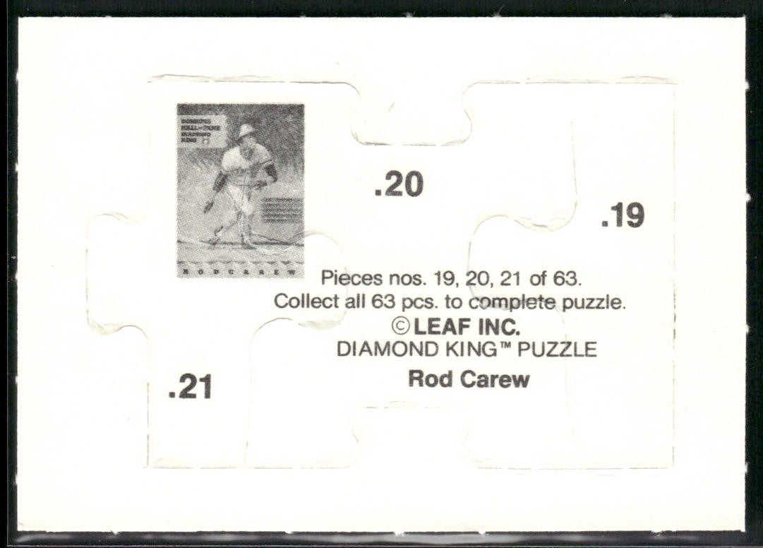 Puzzle Piece Lot Bundle 10 Different Baseball Cards P006 back