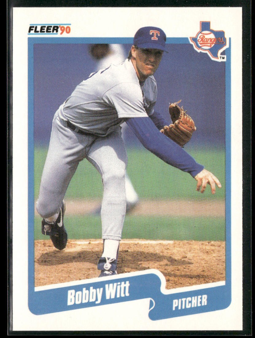 Bobby Witt Player Lot Bundle 10 Different Baseball Cards BW001 Rangers back