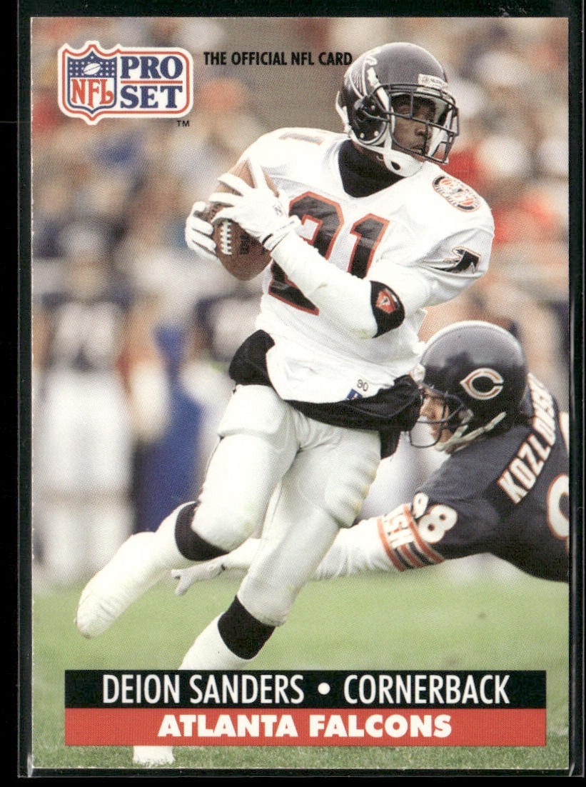 Deion Sanders Player Lot Bundle 10 Different Football Cards DS003 Falcons 49ers back
