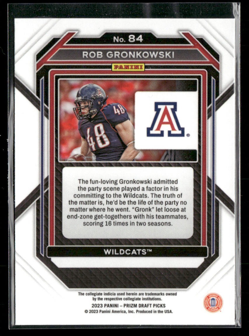 Rob Gronkowski Player Lot Bundle 10 Different Football Cards RG001 Patriots back