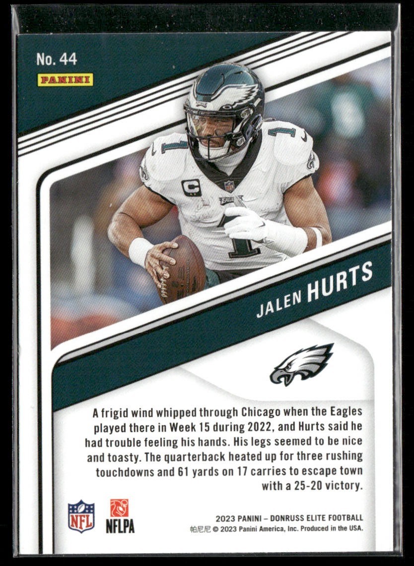 Jalen Hurts Player Lot Bundle 10 Different Football Cards JH002 Eagles back