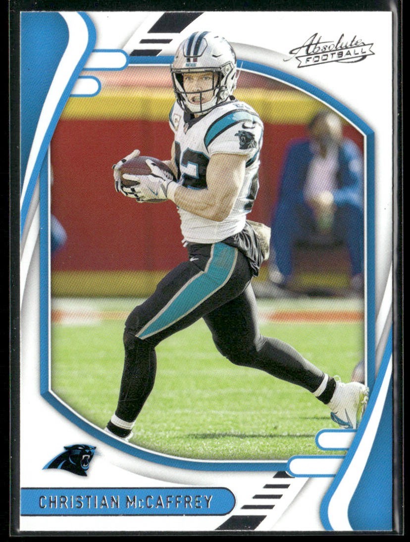 Christian McCaffrey Player Lot Bundle 10 Different Football Cards CM003 back