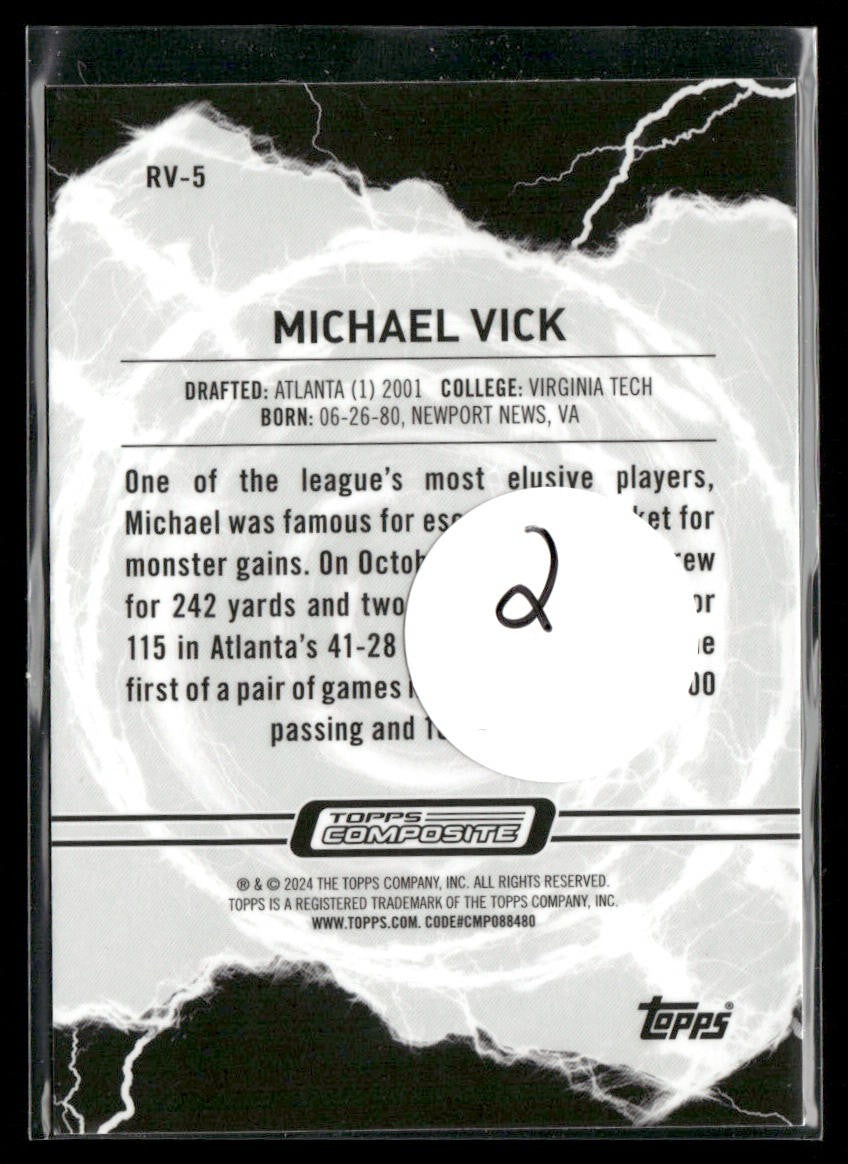 Michael Vick Player Lot Bundle 10 Different Football Cards MV001 Falcons back
