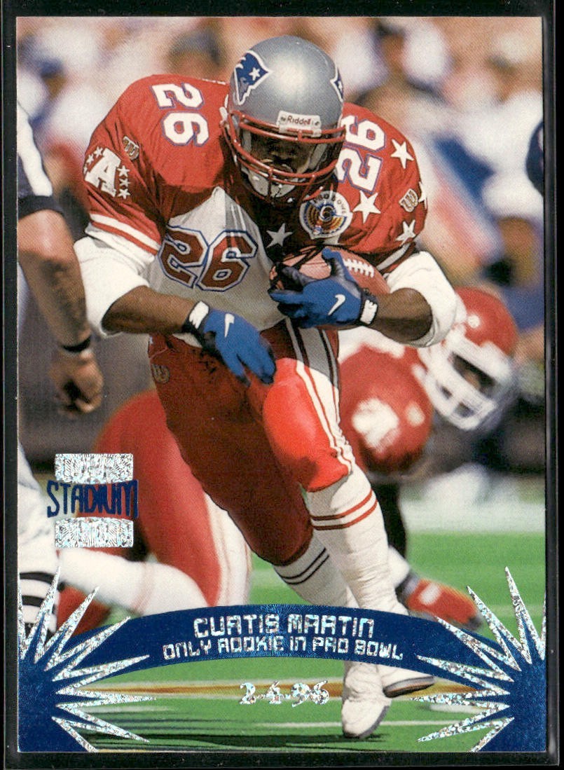 Curtis Martin Player Lot Bundle 10 Different Football Cards CM002 1 RC back