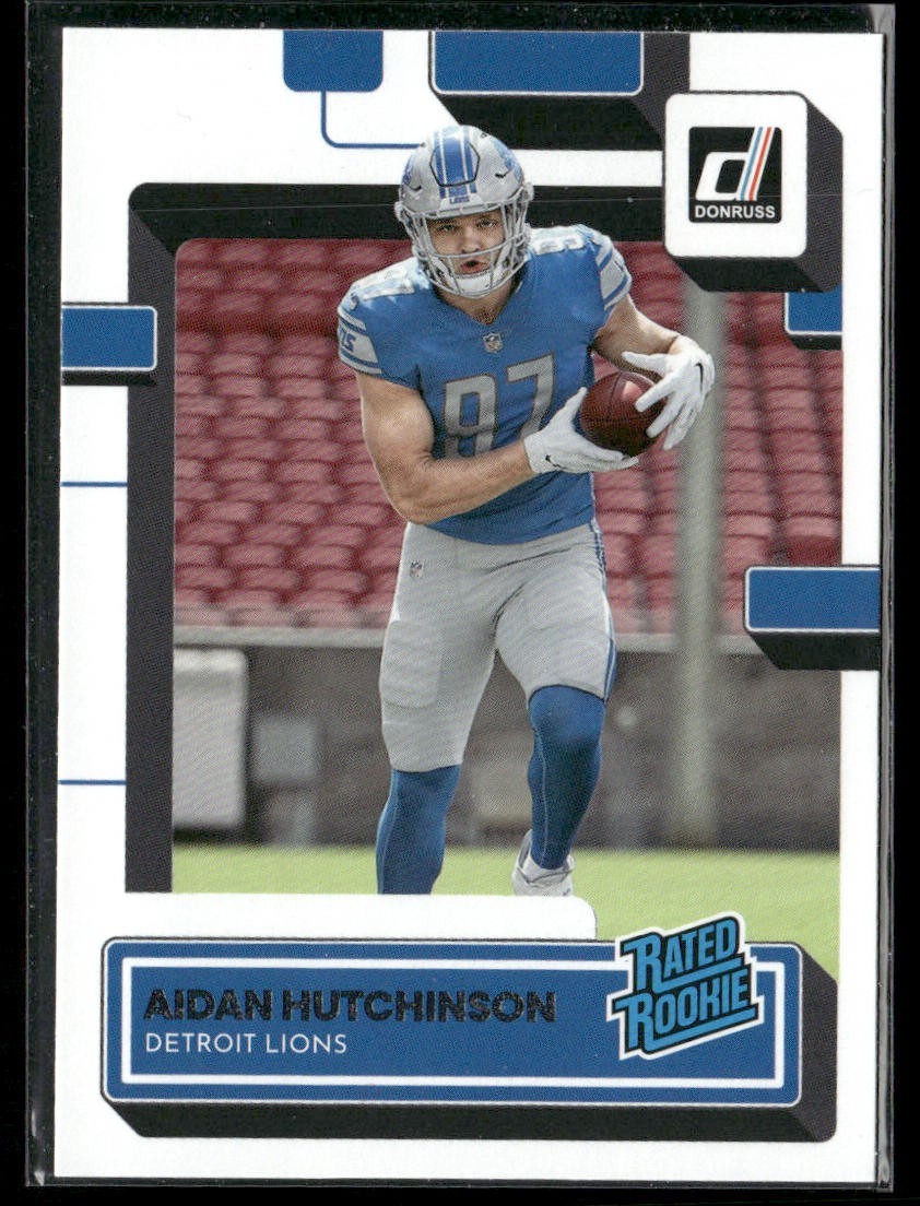 Aidan Hutchinson Player Lot Bundle 10 Different Football Cards AH002 Lions 6RC back