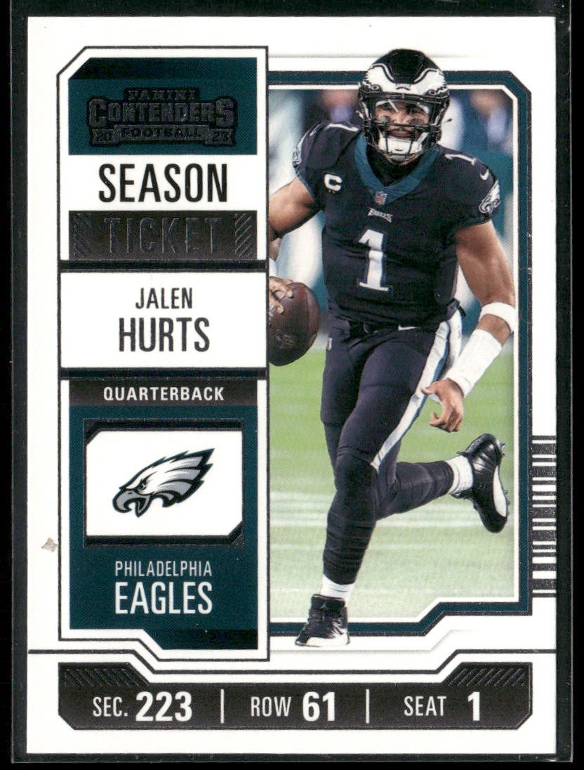 Jalen Hurts Player Lot Bundle 10 Different Football Cards JH003 Eagles back