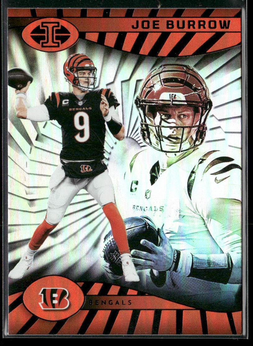 Joe Burrow Player Lot Bundle 10 Different Football Cards JB002 Bengals back