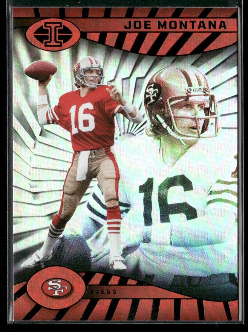 Joe Montana Player Lot Bundle 10 Different Football Cards JM006 49ers Chiefs back