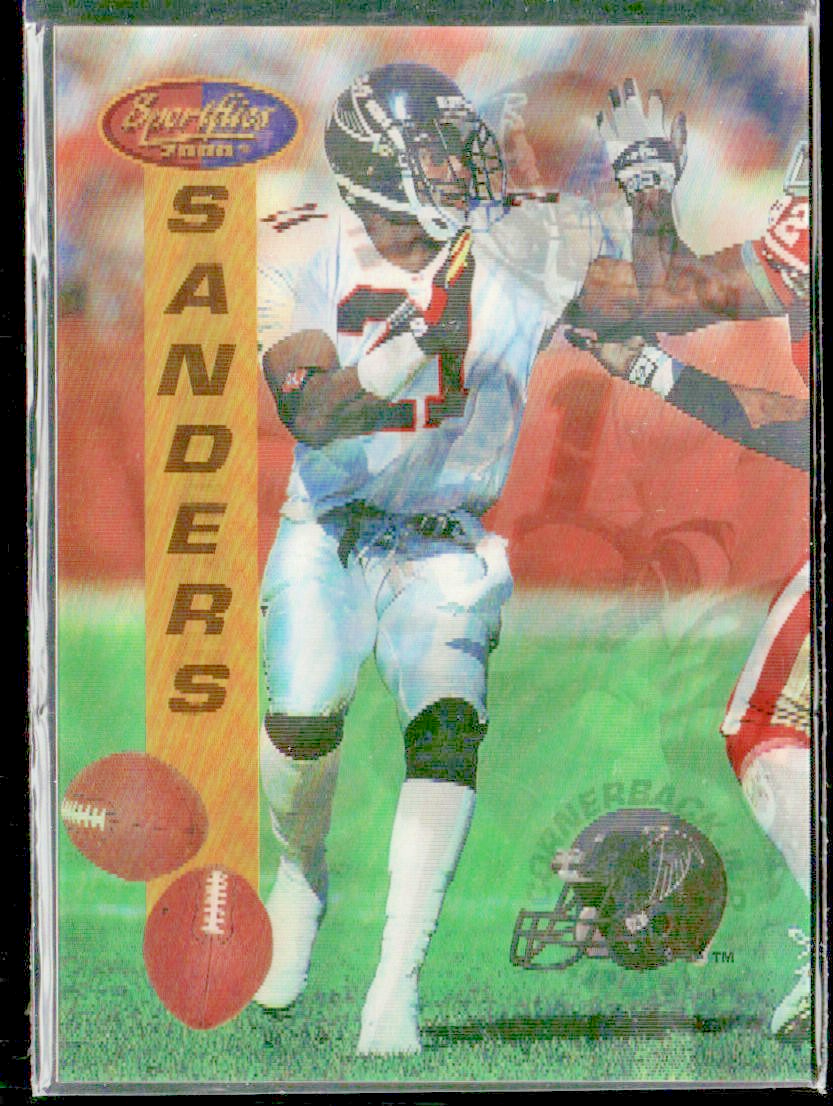 Deion Sanders Player Lot Bundle 10 Different Football Cards DS001 Falcons 49ers front