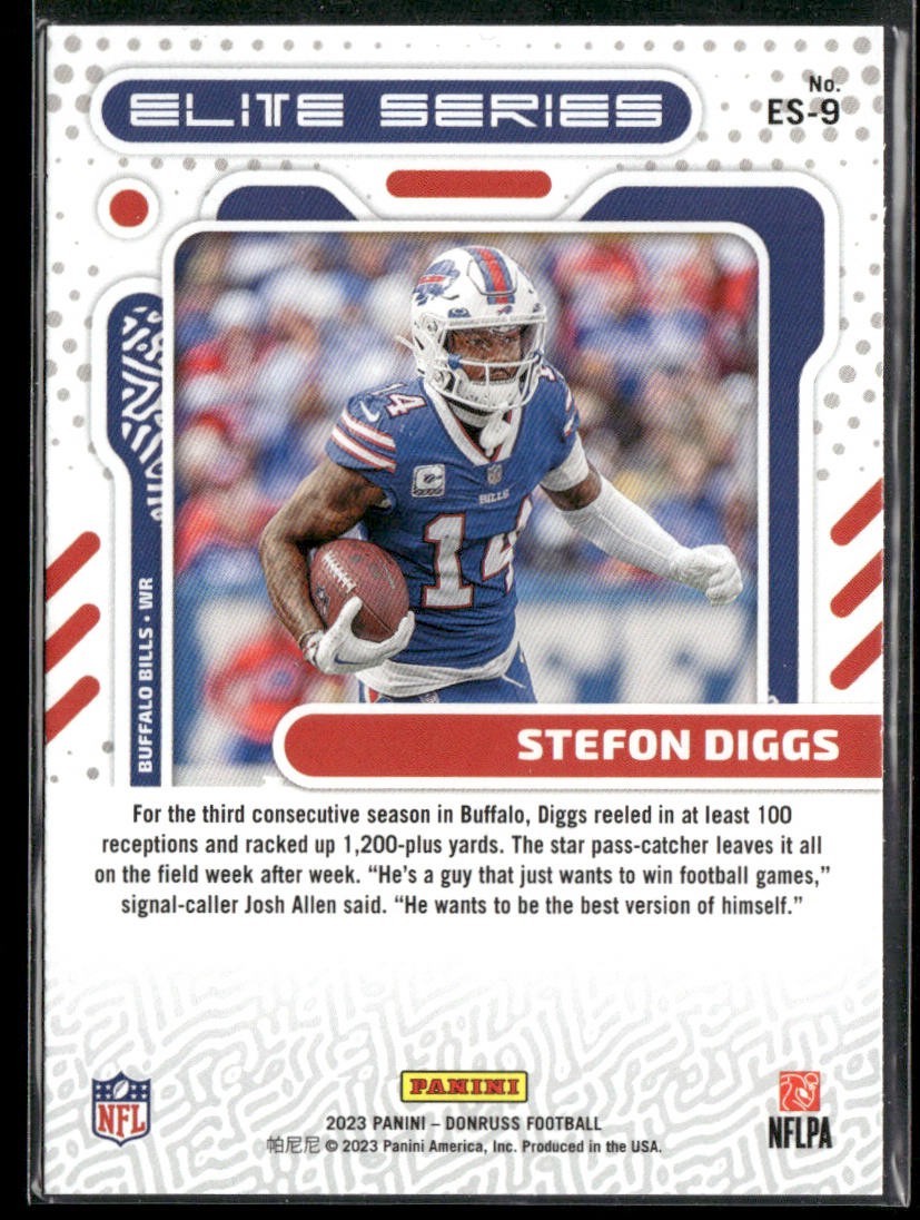 Stefon Diggs Player Lot Bundle 10 Different Football Cards SD002 Bills Vikings back