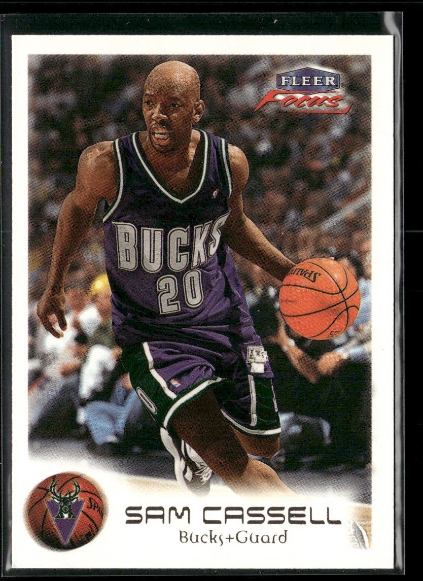 Sam Cassell Player Lot Bundle 10 Basketball Cards SC001 Rockets Nets 1 RC back