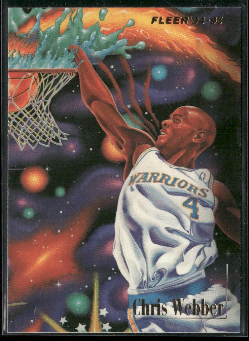 Chris Webber Player Lot Bundle 10 Basketball Cards CW004 Warriors 2 RC back
