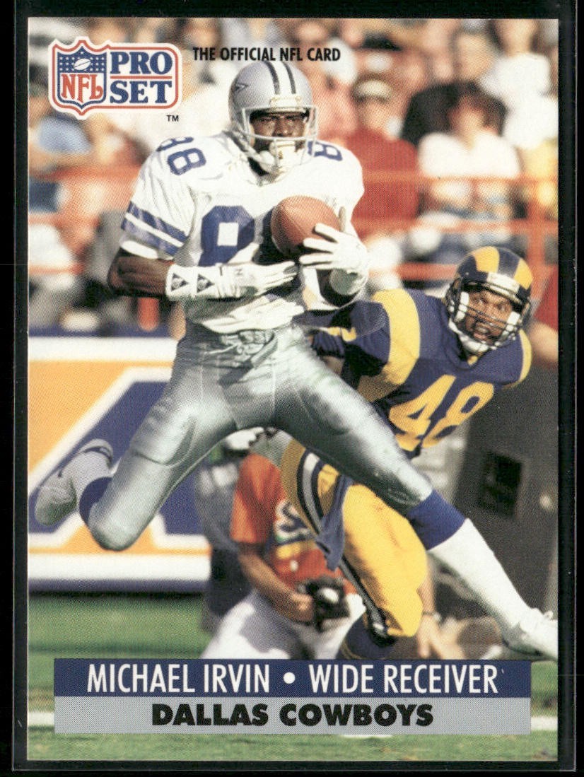 Michael Irvin Player Lot Bundle 10 Different Football Cards MI005 Cowboys back
