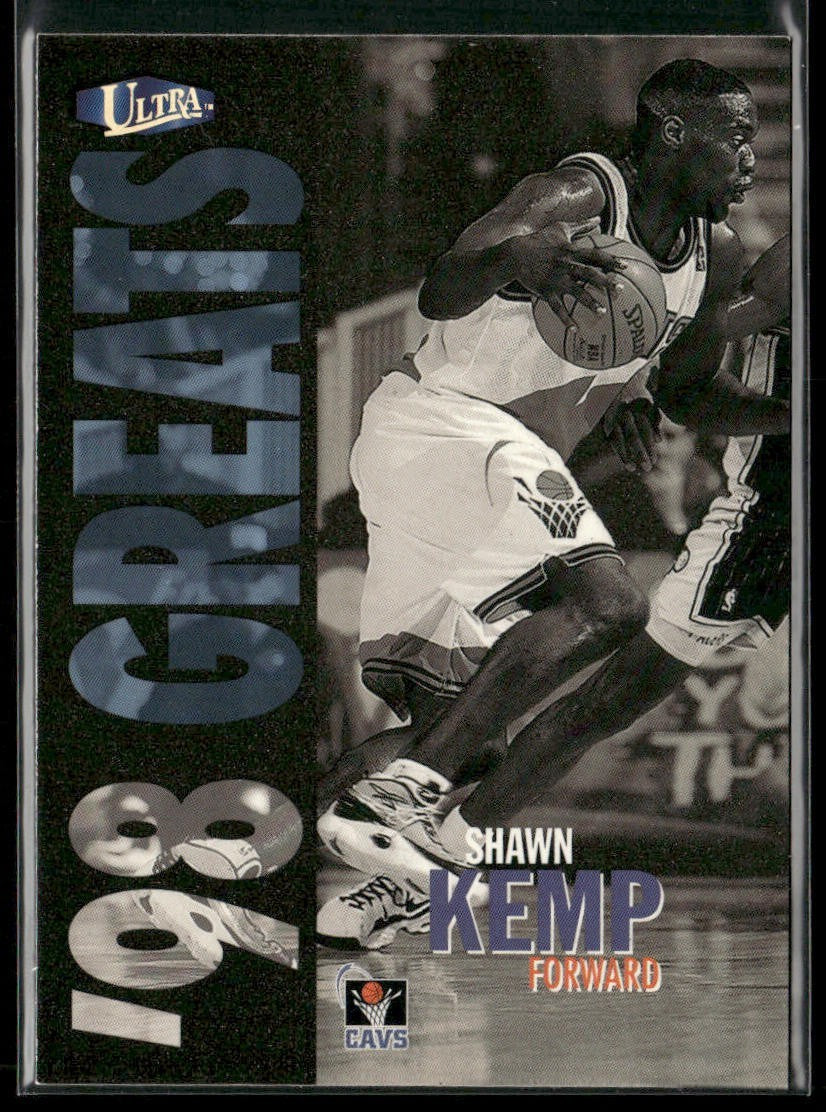 Shawn Kemp Player Lot Bundle 10 Basketball Cards SK003 Supersonics Cavs back