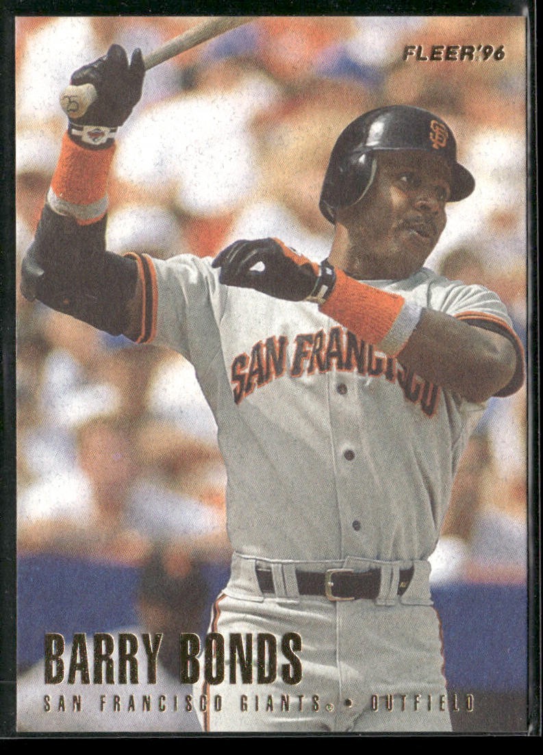Barry Bonds Player Lot Bundle 10 Different Baseball Cards BB005 Giants Pirates back