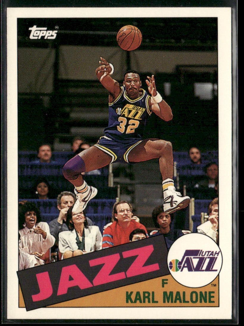 Karl Malone Player Lot Bundle 10 Basketball Cards KM002 Utah Jazz back