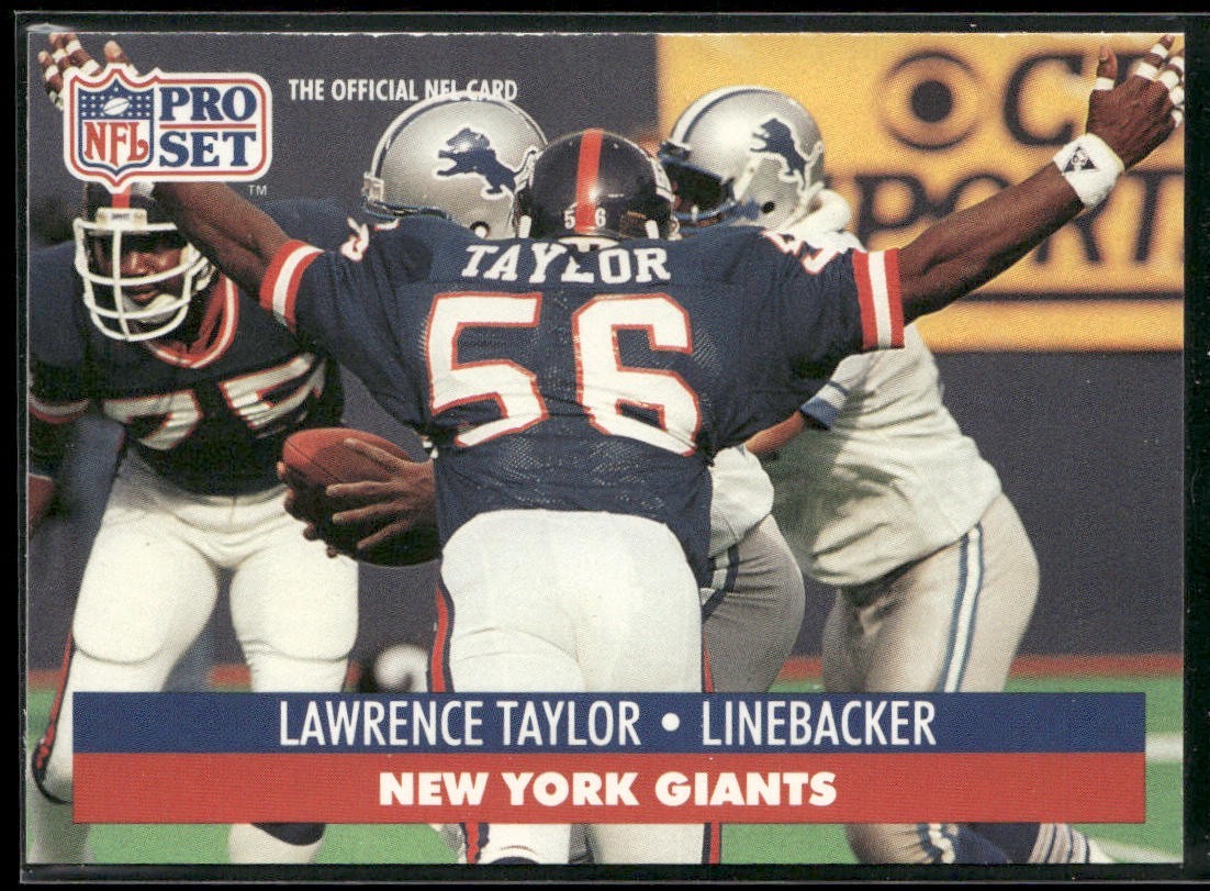 Lawrence Taylor Player Lot Bundle 10 Different Football Cards LT001 Giants back