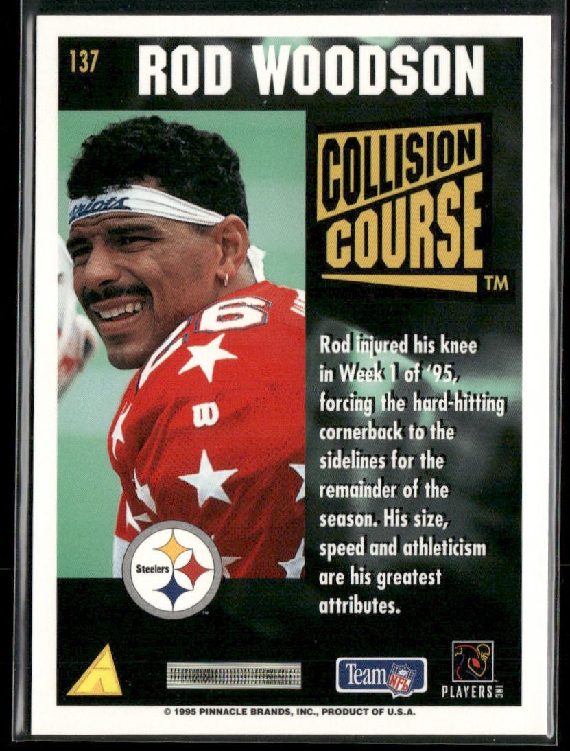 Rod Woodson Player Lot Bundle 10 Different Football Cards RW001 Steelers back