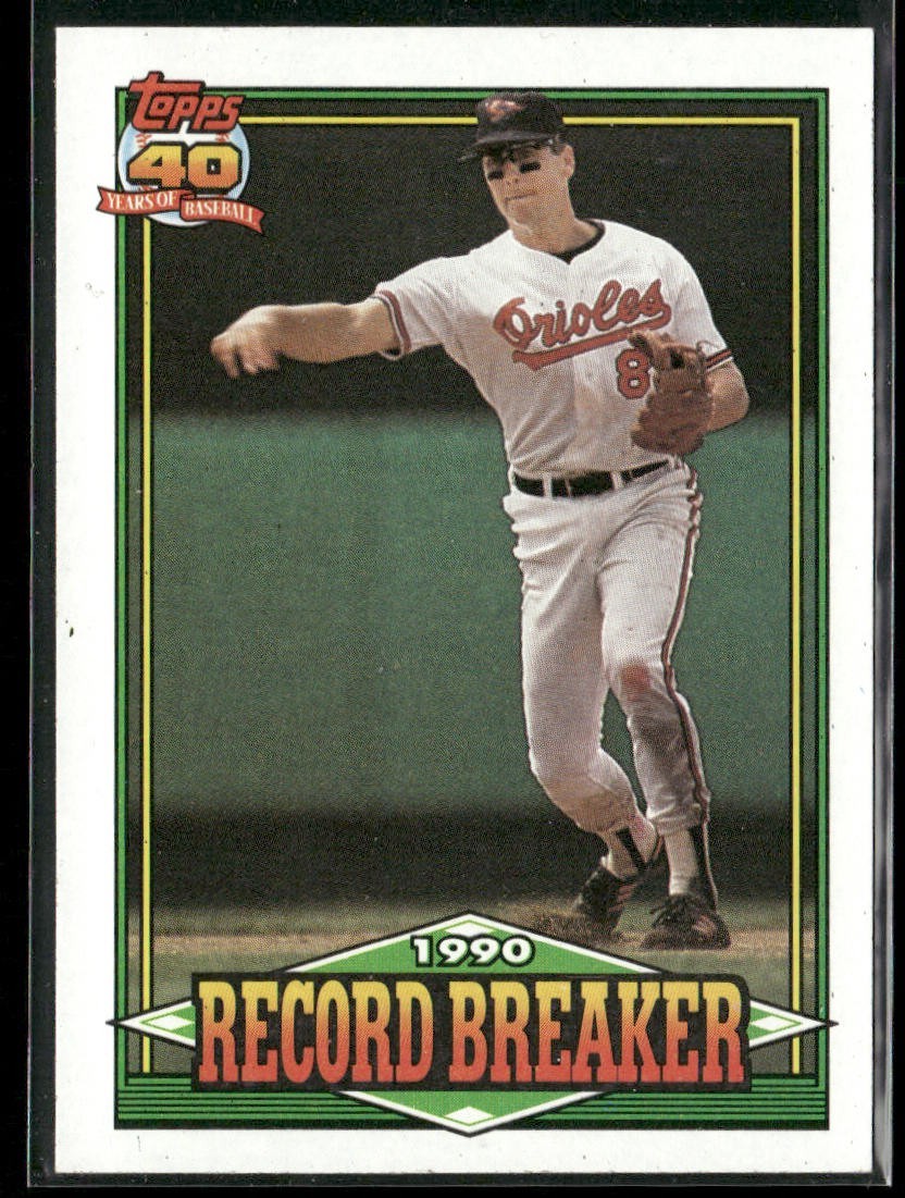 Cal Ripken Jr. Player Lot Bundle 10 Different Baseball Cards CRJ001 Orioles back