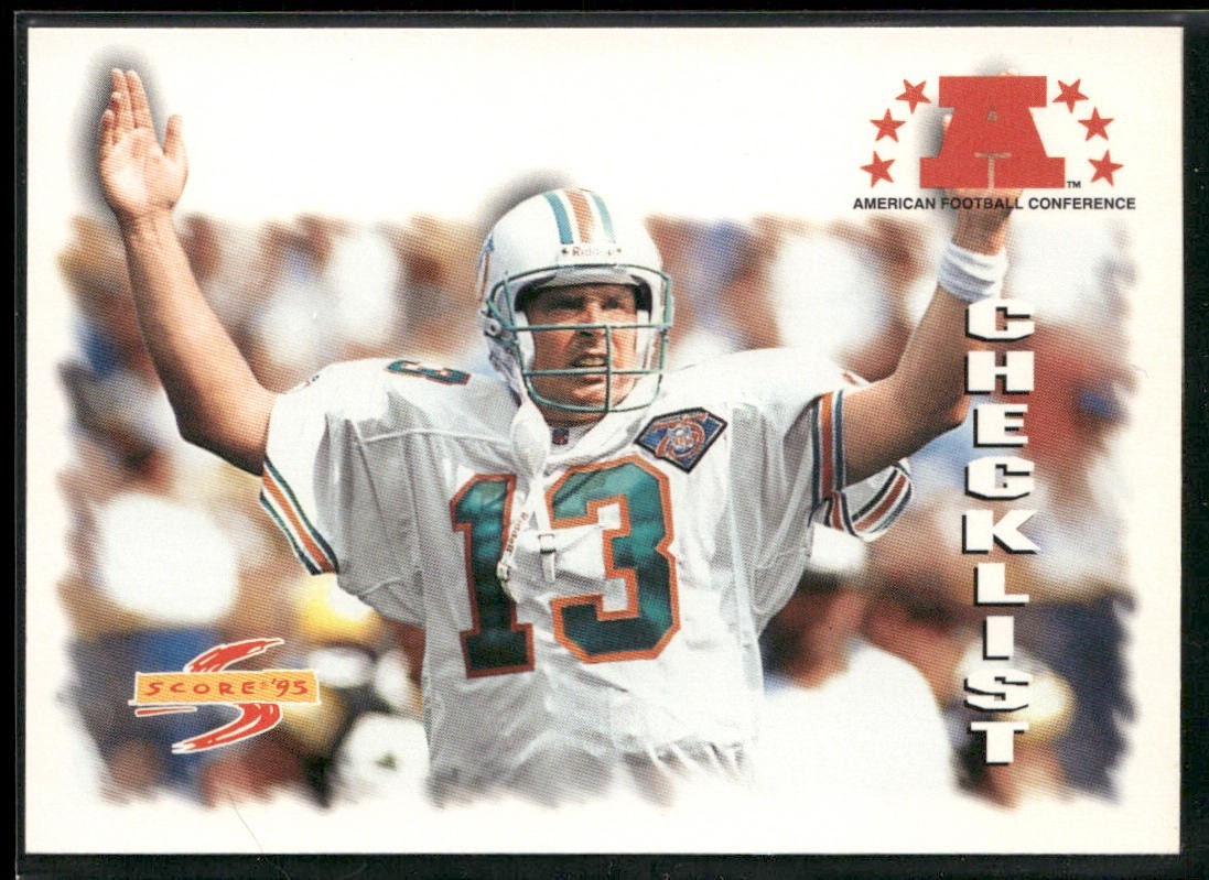 Dan Marino Player Lot Bundle 10 Different Football Cards DM005 Dolphins back
