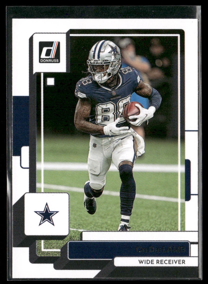 CeeDee Lamb Player Lot Bundle 10 Different Football Cards CDL001 Cowboys back