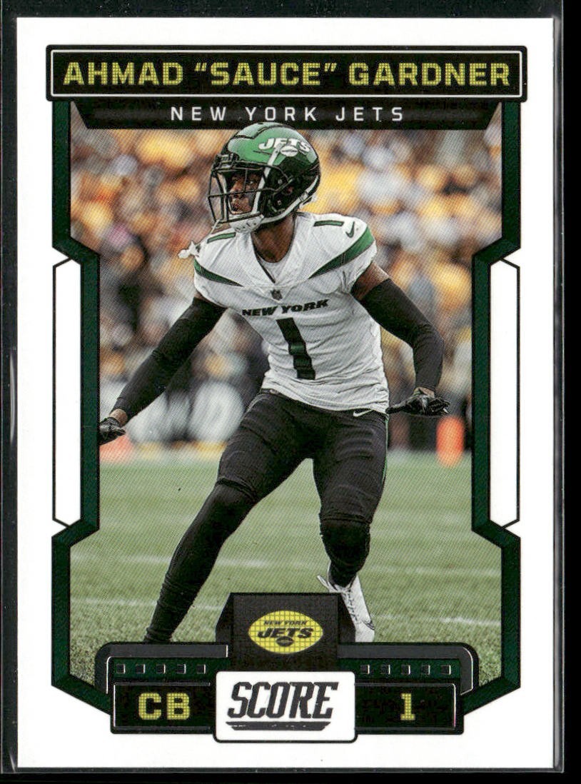 Ahmad Sauce Gardner Player Lot Bundle 10 Different Football Cards AG001 Jets 4RC back