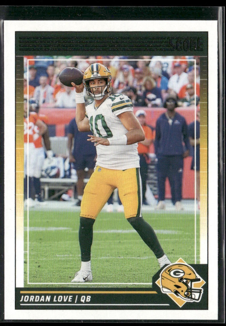 Jordan Love Player Lot Bundle 10 Different Football Cards JL002 Packers back